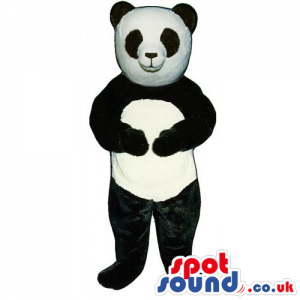 Customizable Black And White Panda Bear Animal Mascot - Custom