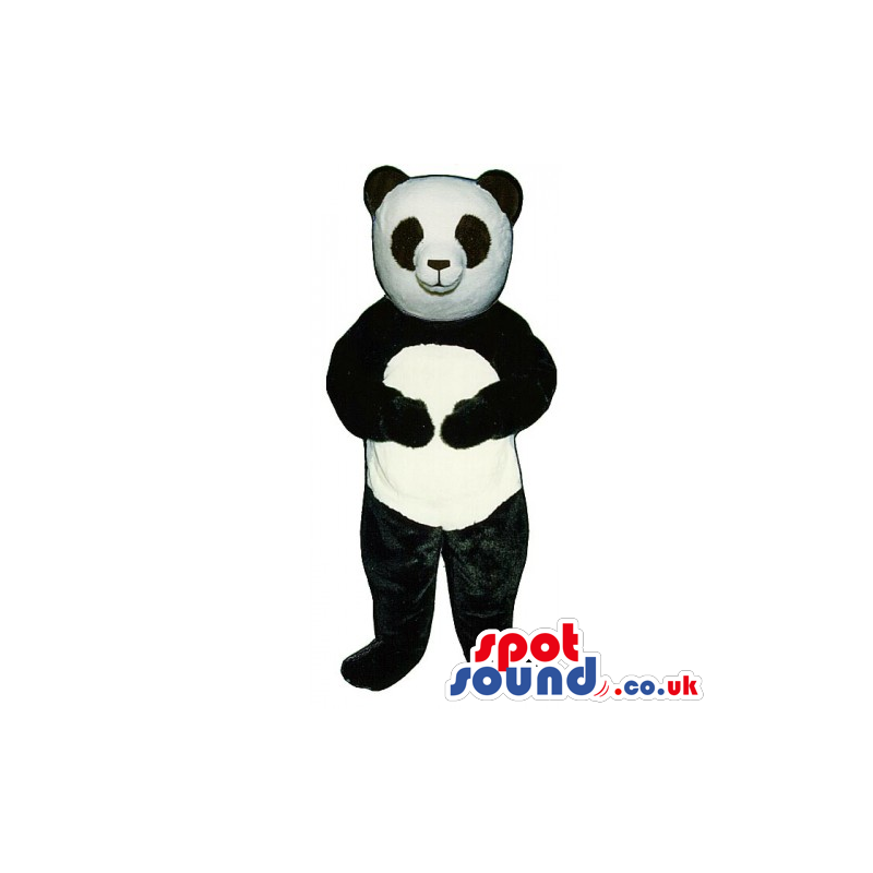 Customizable Black And White Panda Bear Animal Mascot - Custom