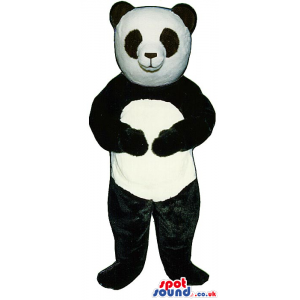 Customizable Black And White Panda Bear Animal Mascot - Custom