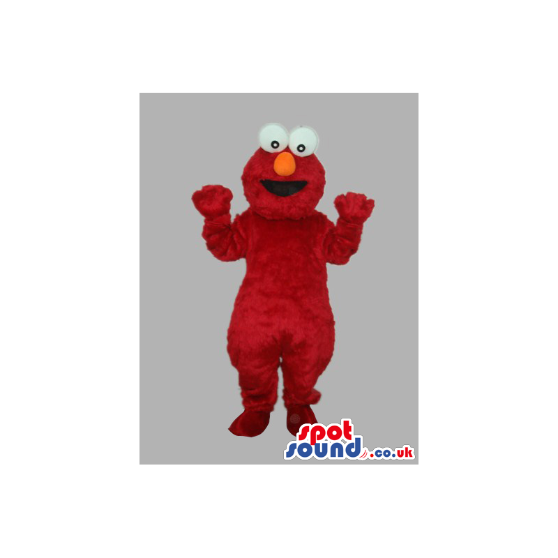 Sesame Street Elmo Tv Cartoon Character Red Mascot - Custom