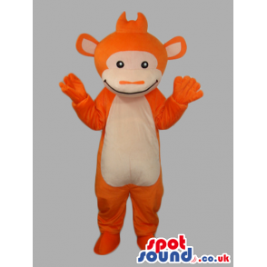 Plain Orange Funny Customizable Monkey Animal Mascot - Custom