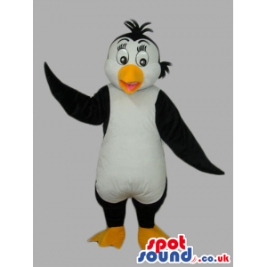 Funny Plain Customizable Black And White Penguin Mascot -