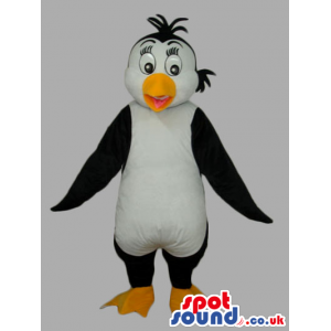 Funny Plain Customizable Black And White Penguin Mascot -