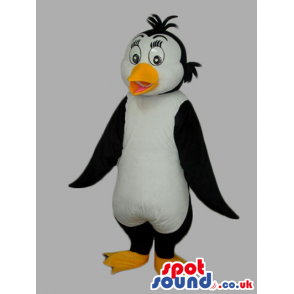 Funny Plain Customizable Black And White Penguin Mascot -