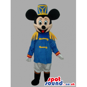Mickey Mouse Disney Character Mascot Wearing Prince Clothes -