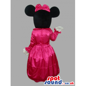 Minnie Mouse Disney Character Mascot Wearing Princess Clothes -