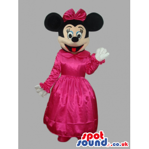 Minnie Mouse Disney Character Mascot Wearing Princess Clothes -