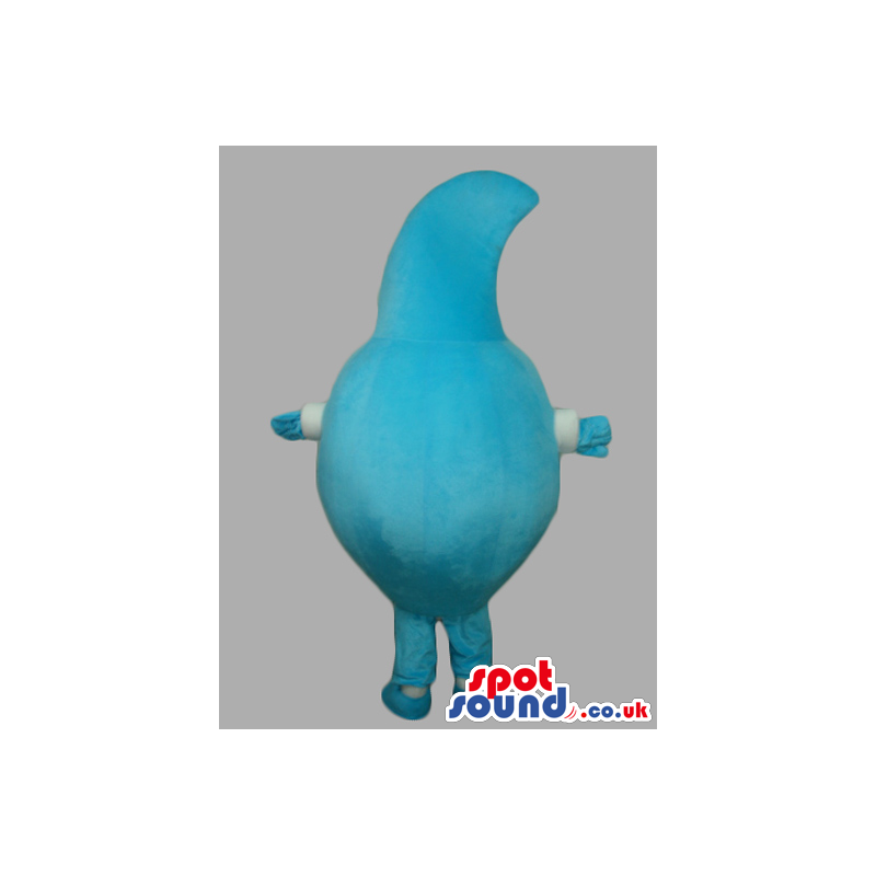 Customizable Blue Drop Of Water Mascot With Funny Face - Custom