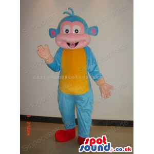 Blue Monkey Animal Mascot From Dora The Explorer Cartoon Series