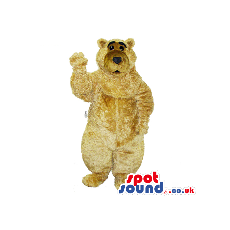 Customizable And Plain Beige Plush Bear Animal Mascot - Custom