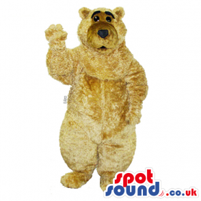 Customizable And Plain Beige Plush Bear Animal Mascot - Custom