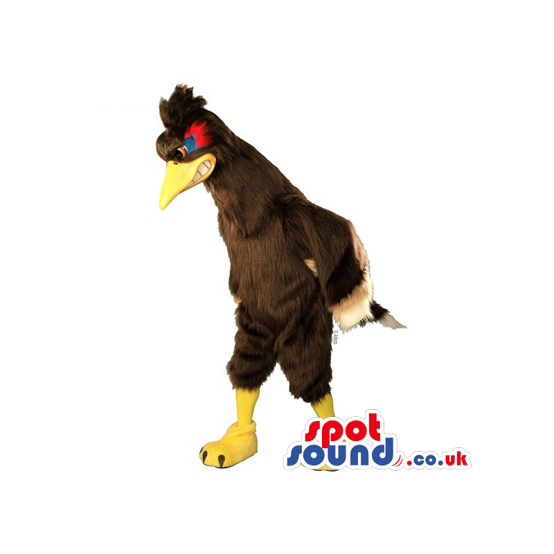 Customizable Brown Bird With Yellow Beak And Taint Of Red -