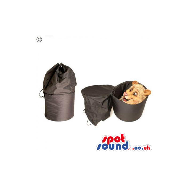 Comfortable Black Rucksack Bag To Transport Your Mascot Safely