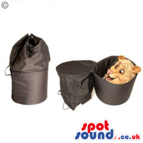 Comfortable Black Rucksack Bag To Transport Your Mascot Safely