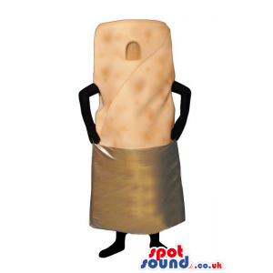 Customizable And Plain Brown Peanut Mascot Without Face -