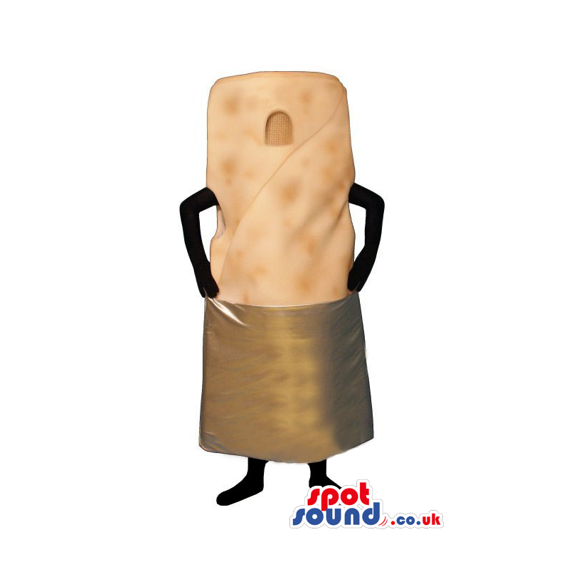 Customizable And Plain Brown Peanut Mascot Without Face -