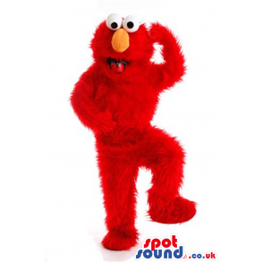 Elmo Sesame Street Character Red Funny Hairy Mascot - Custom