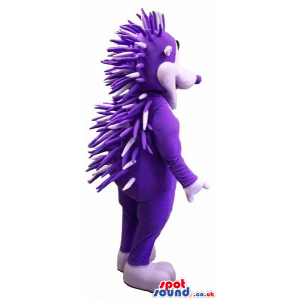 Customizable Purple Hedgehog Or Porcupine Animal Mascot -