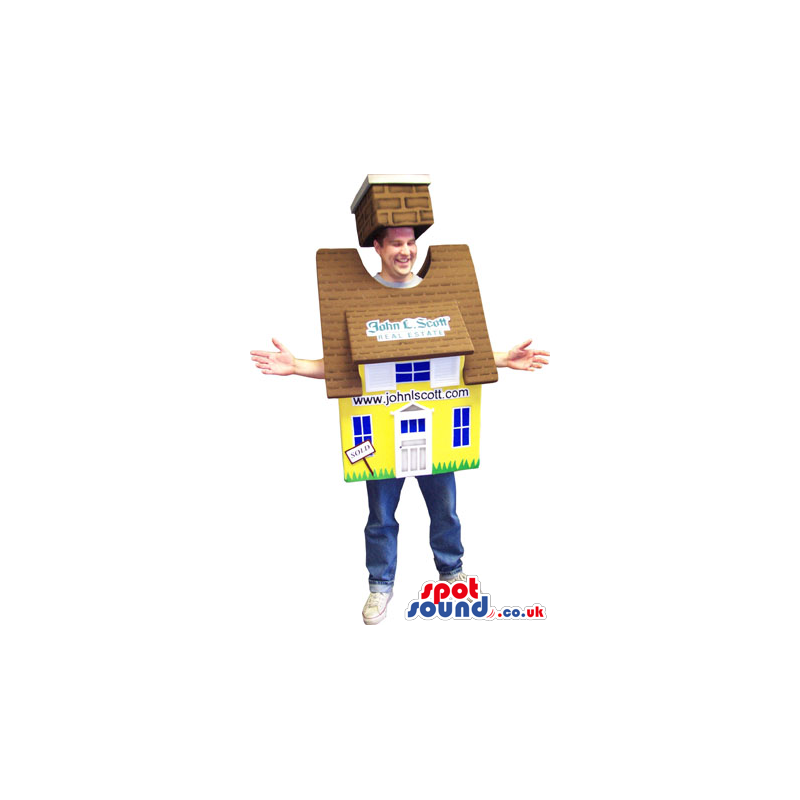 Advertising House Costume For Real Estate Or Property Sales -