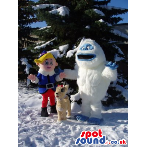 Elf And Big Foot Fantasy Children'S Story And Legend Mascot -