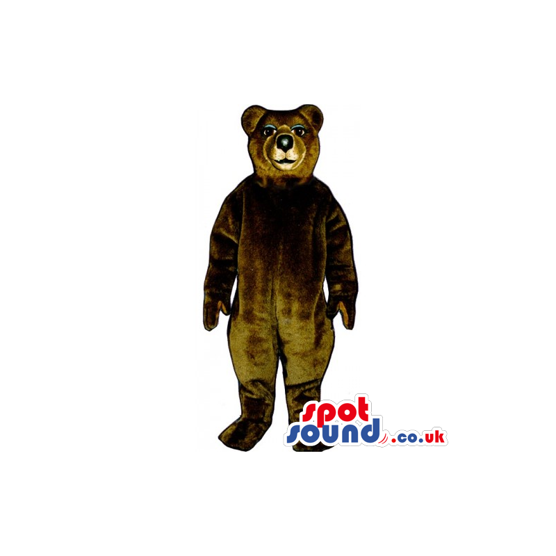 Customizable Plain Brown Plush Bear Animal Mascot - Custom