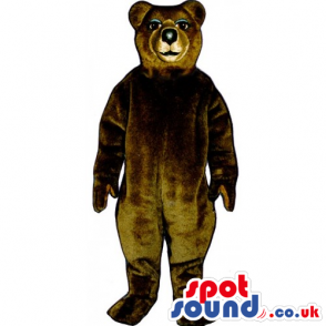 Customizable Plain Brown Plush Bear Animal Mascot - Custom