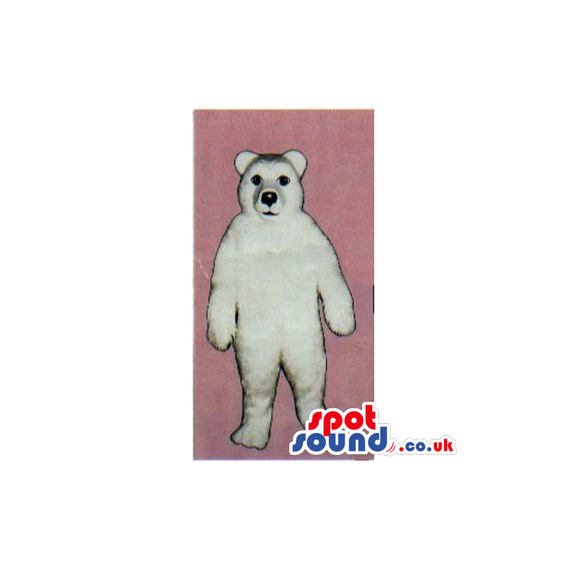 Customizable Plain White Polar Plush Bear Animal Mascot -