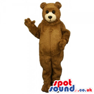 Customizable Classic Plain Brown Teddy Bear Mascot - Custom