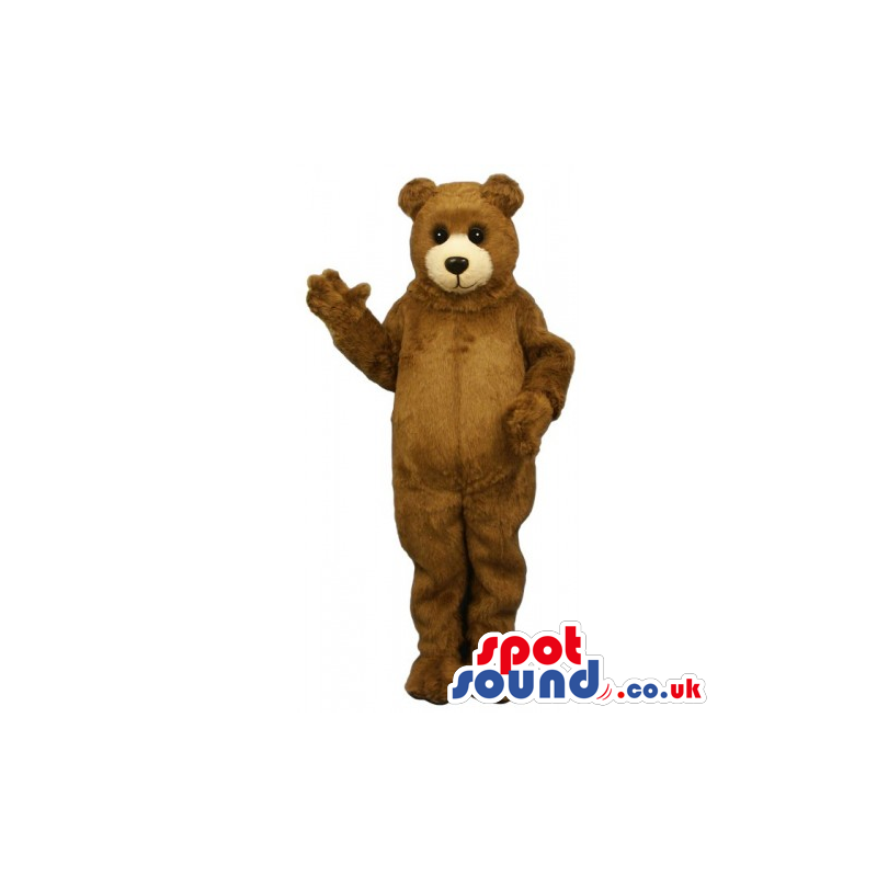 Customizable Classic Plain Brown Teddy Bear Mascot - Custom