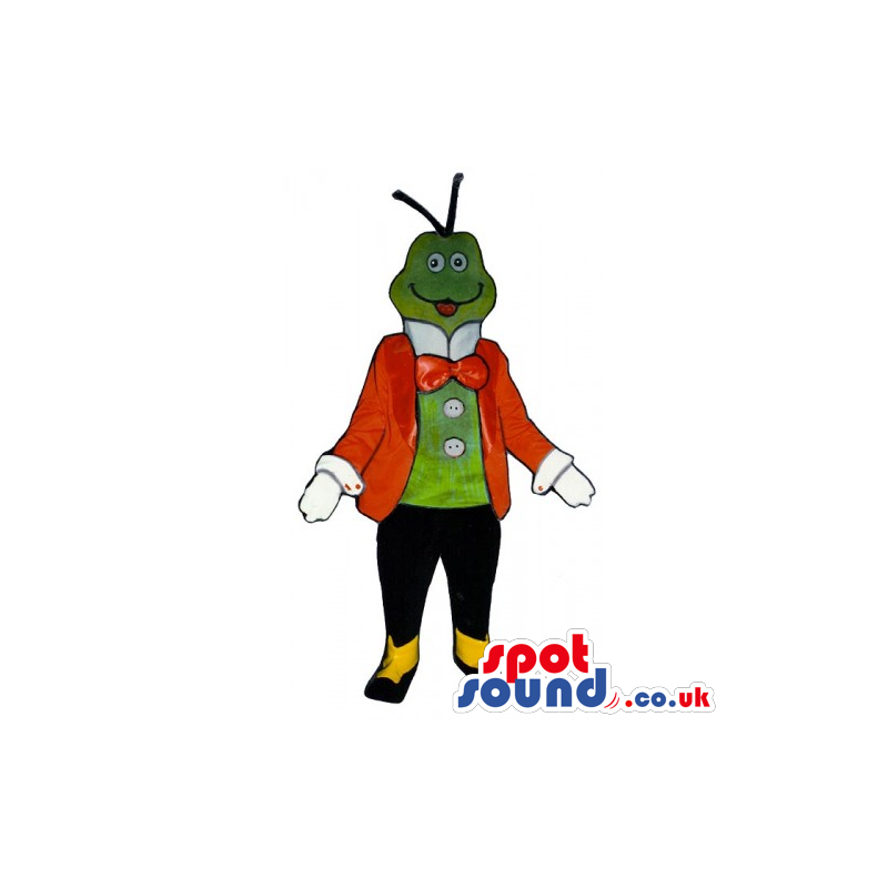 Frog Animal Mascot Wearing An Elegant Suit And Bow Tie - Custom