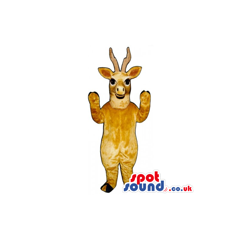 Customizable Plain Light Brown Deer Animal Mascot - Custom