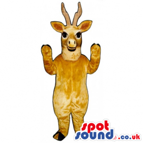 Customizable Plain Light Brown Deer Animal Mascot - Custom