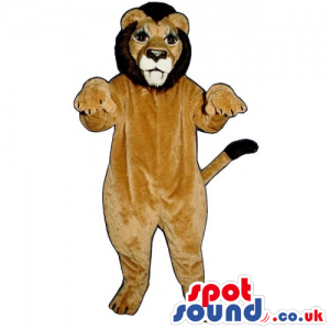 Customizable And Plain Light Brown Lion Animal Mascot - Custom