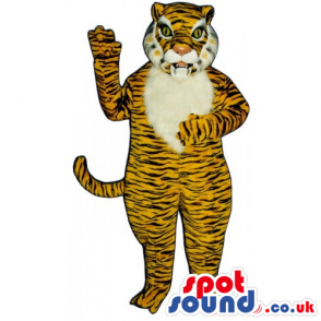 Customizable And Plain White Or Orange Tiger Animal Mascot -