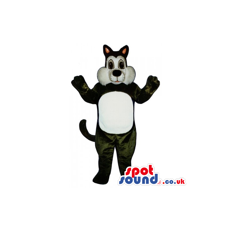 White And Black Sylvester Cat Cartoon Character Mascot - Custom
