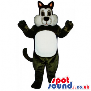 White And Black Sylvester Cat Cartoon Character Mascot - Custom