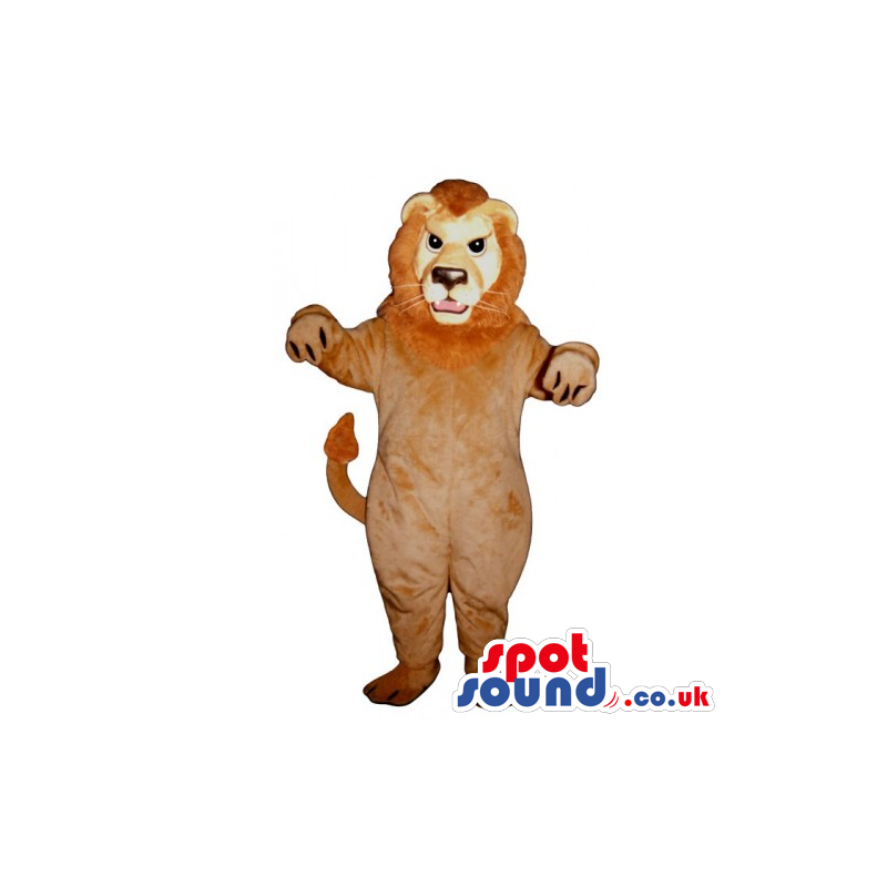 Customizable And Plain All Brown Lion Animal Mascot - Custom