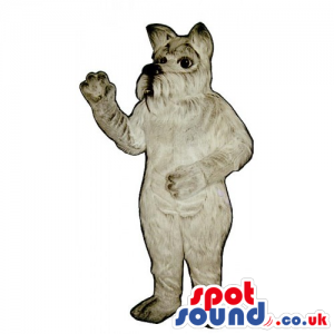Customizable And Plain All Grey Dog Pet Plush Mascot - Custom