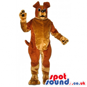 Customizable Dog Pet Mascot With Two Tones Of Brown Colors -