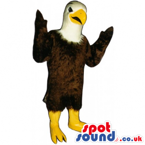 Friendly Customizable Plain American Eagle Mascot - Custom