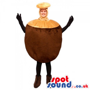 Original Customizable Chestnut Mascot Or Adult Costume - Custom