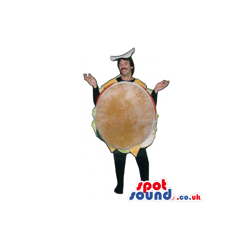 Original Customizable Burger Mascot Or Adult Costume - Custom