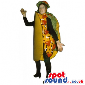 Original Customizable Mexican Taco Mascot Or Adult Costume -