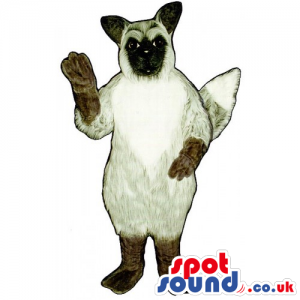 Customizable Siamese Cat Animal Mascot With Soft Tail - Custom
