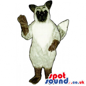 Customizable Siamese Cat Animal Mascot With Soft Tail - Custom