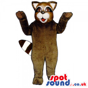 Customizable Brown Raccoon Animal Wildlife Mascot - Custom