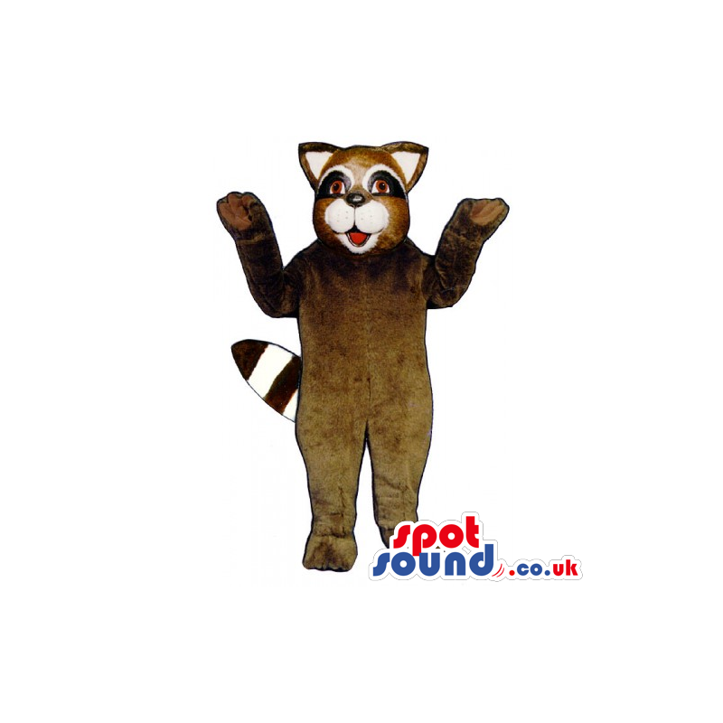 Customizable Brown Raccoon Animal Wildlife Mascot - Custom