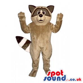 Customizable Brown And Beige Raccoon Animal Wildlife Mascot -