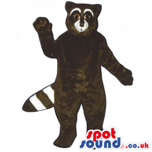 Customizable Dark Brown Raccoon Wildlife Animal Mascot - Custom