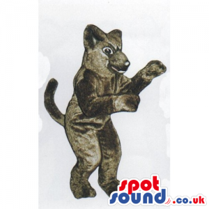 Customizable And Plain All Grey Cat Animal Mascot - Custom